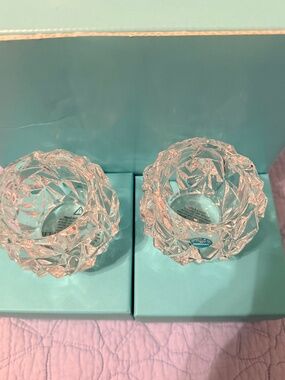 Tiffany Glass Votive Candle Holders